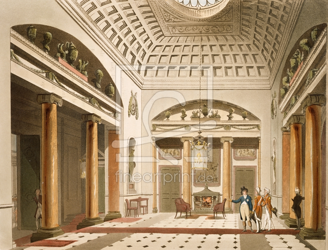 Bild-Nr.: 31002631 The Hall, Carlton House, from Ackermann's 'Microcosm of London' erstellt von Rowlandson, Thomas
