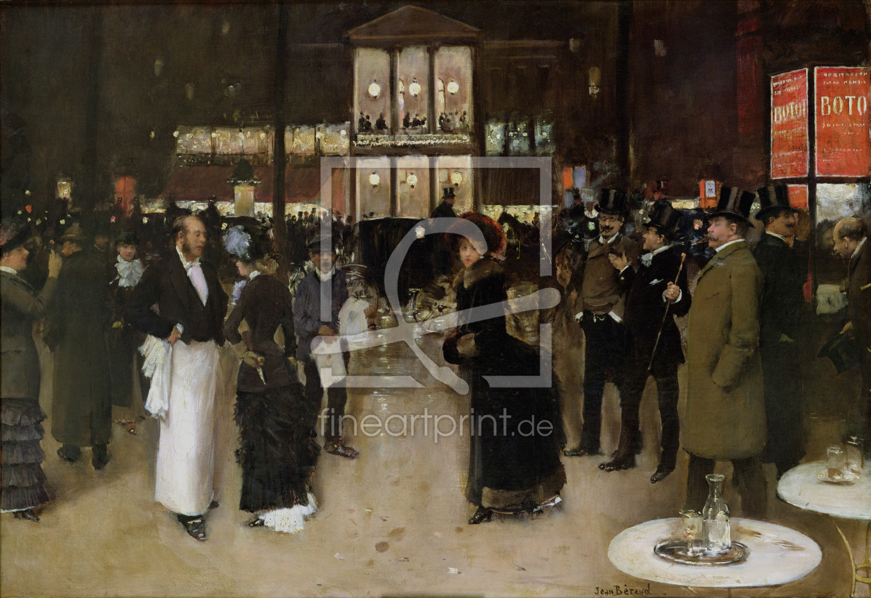 Bild-Nr.: 31002647 The Boulevard at Night, in front of the Theatre des Varietes, c.1883 erstellt von Beraud, Jean