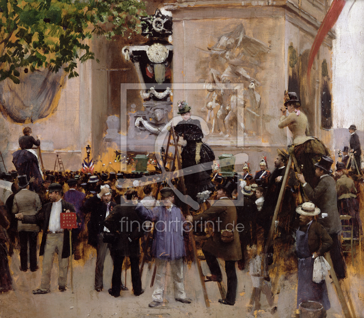 Bild-Nr.: 31002649 The Funeral of Victor Hugo at the Arc de Triomphe, 1885 erstellt von Beraud, Jean