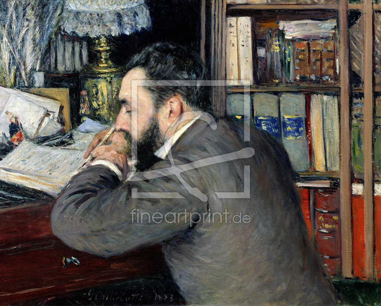 Bild-Nr.: 31002654 Portrait of Henri Cordier , teacher at the School of Oriental Languages, 1883 erstellt von Caillebotte, Gustave