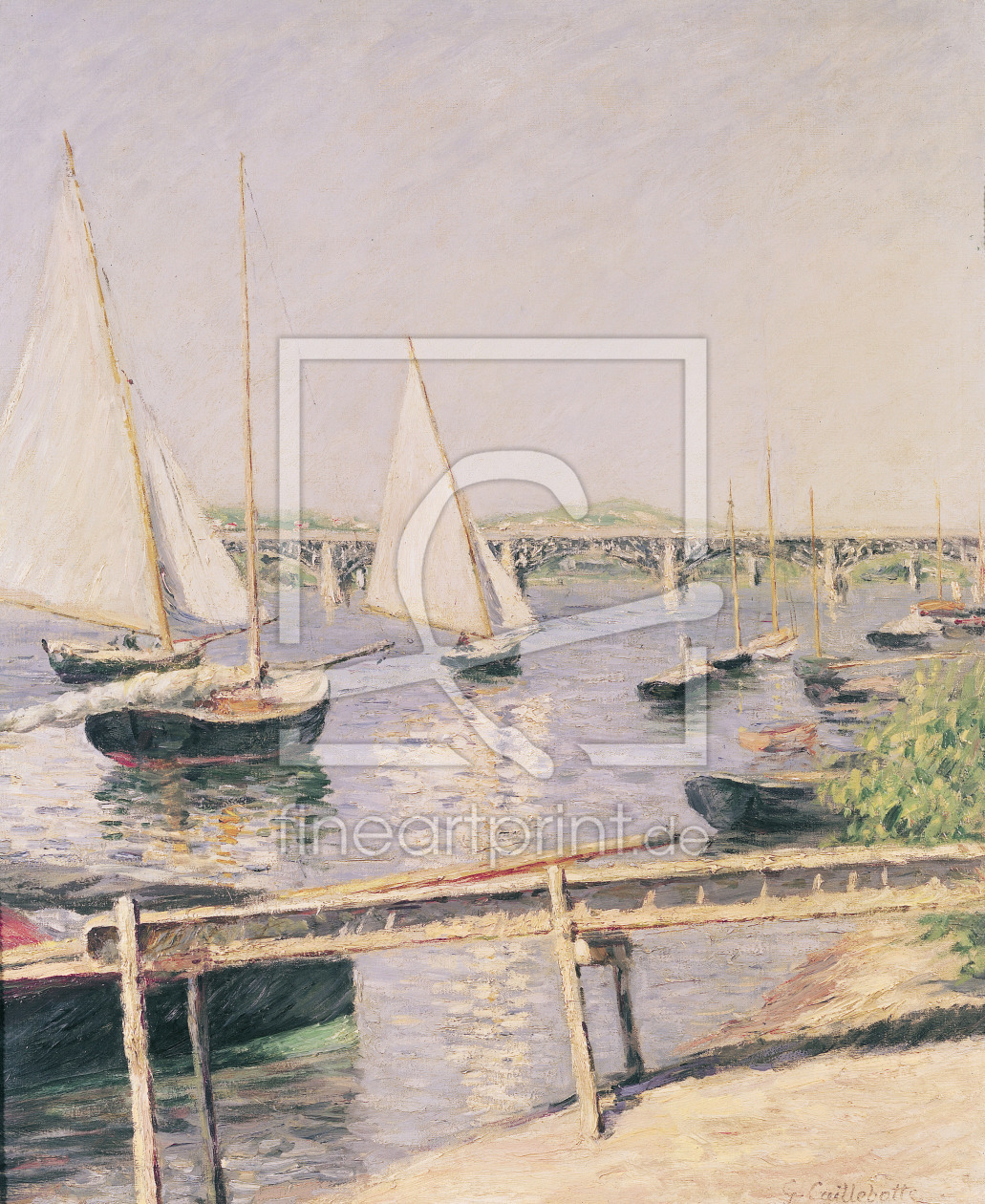 Bild-Nr.: 31002655 Sailing boats at Argenteuil, c.1888 erstellt von Caillebotte, Gustave