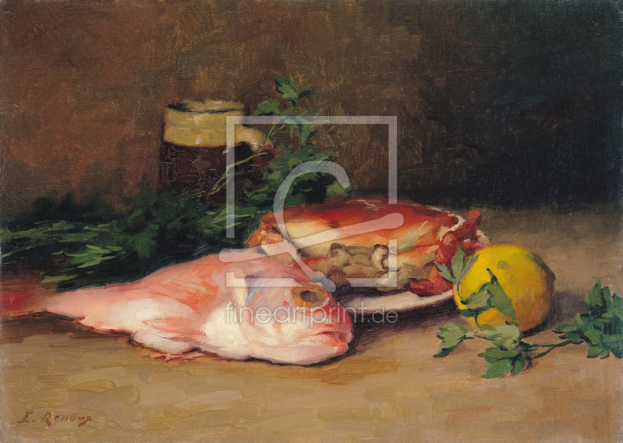 Bild-Nr.: 31002674 Crab and Red Mullet erstellt von Renoux, Jules Ernest