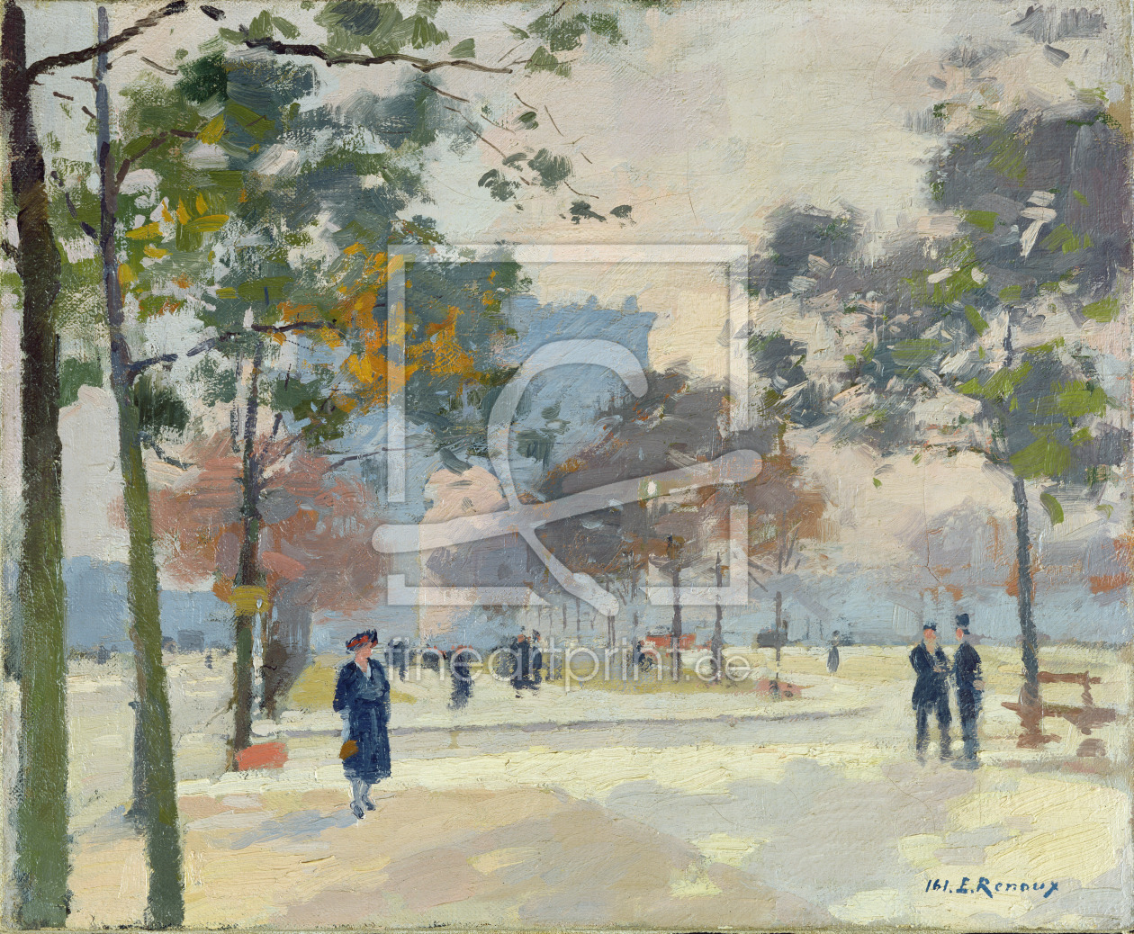 Bild-Nr.: 31002677 The Arc de Triomphe in Autumn, Paris erstellt von Renoux, Jules Ernest