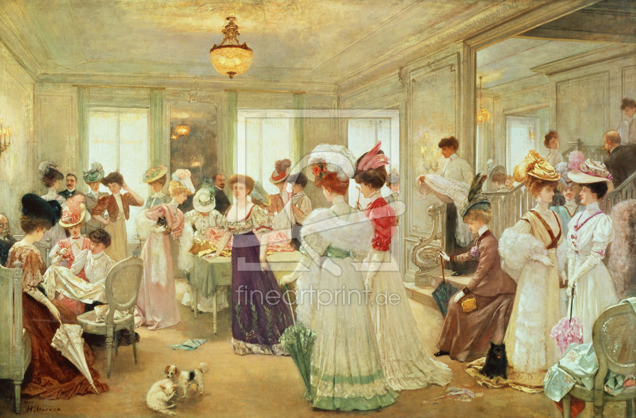 Bild-Nr.: 31002726 Cinq Heures chez le Couturier Paquin, 1906 erstellt von 