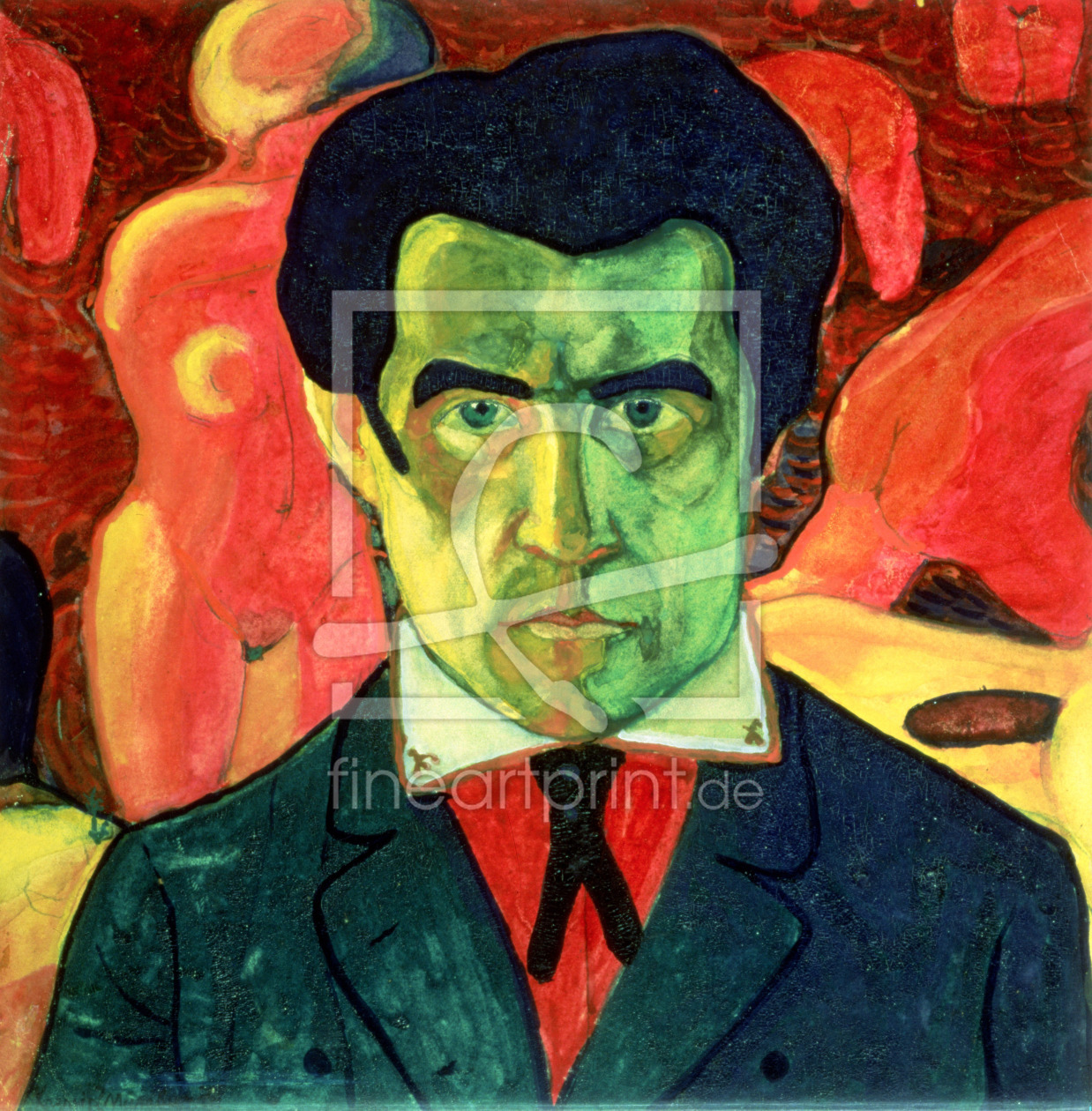 Bild-Nr.: 31002752 Self Portrait, 1908 erstellt von Malevich, Kazimir Severinovich
