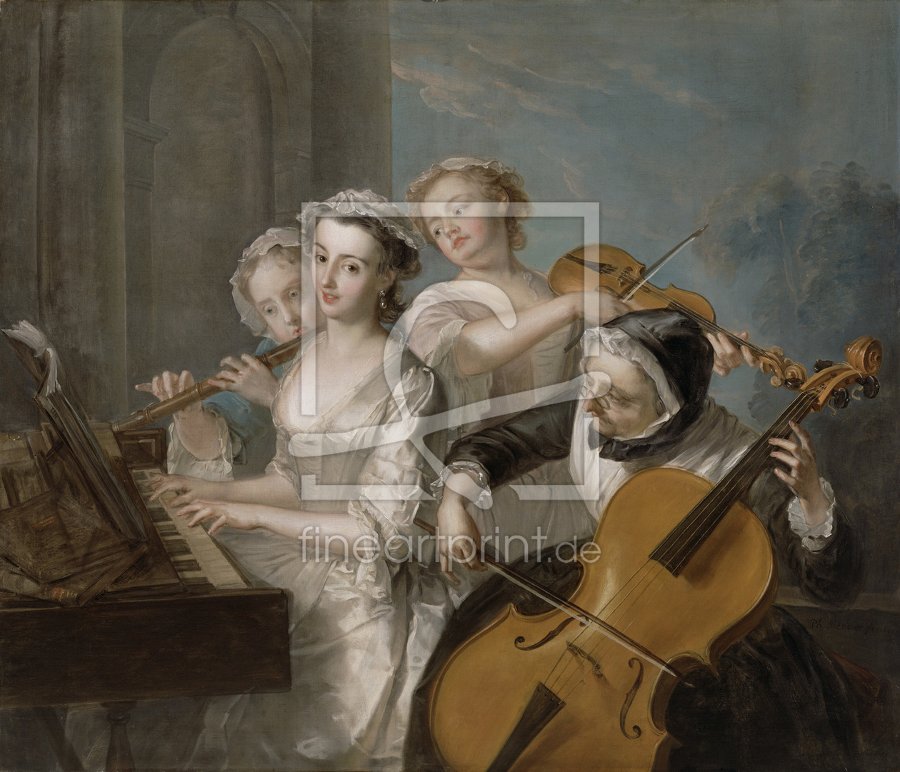 Bild-Nr.: 31002766 The Sense of Hearing, c.1744-7 erstellt von Mercier, Philippe