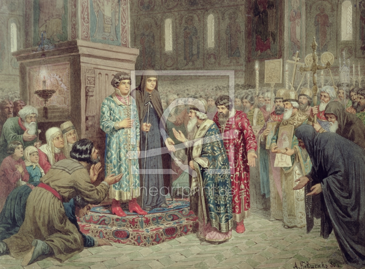 Bild-Nr.: 31002820 Council calling Michael F. Romanov to the Reign, 1880 erstellt von Kivshenko, Aleksei Danilovich
