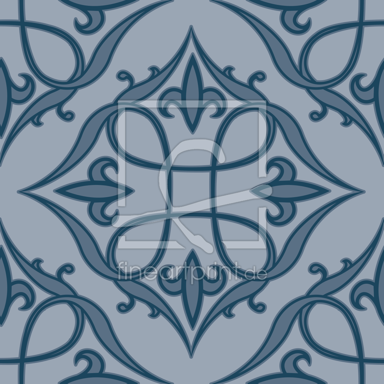 Bild-Nr.: 9000102 Renaissance Blau erstellt von patterndesigns-com