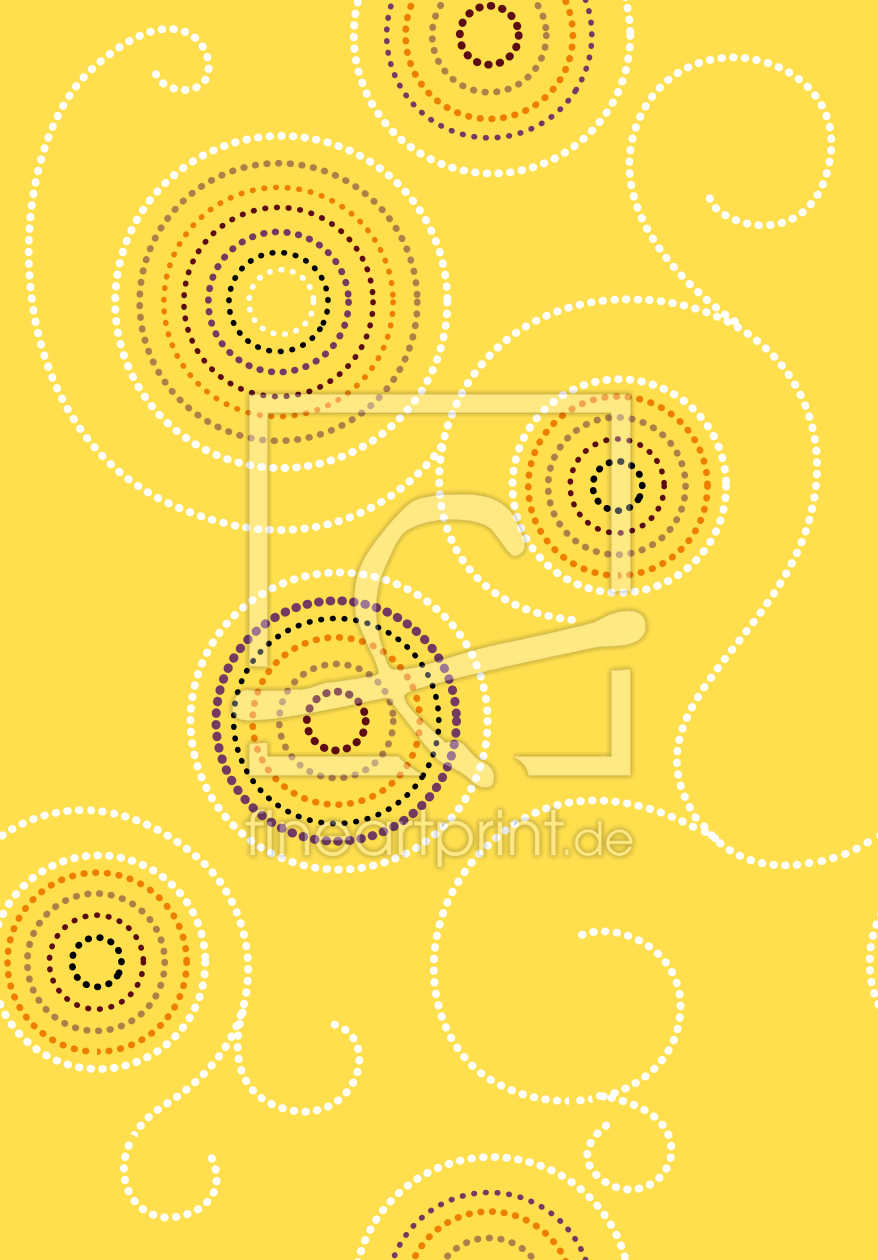 Bild-Nr.: 9000654 Aborigines Sonnenkringel erstellt von patterndesigns-com