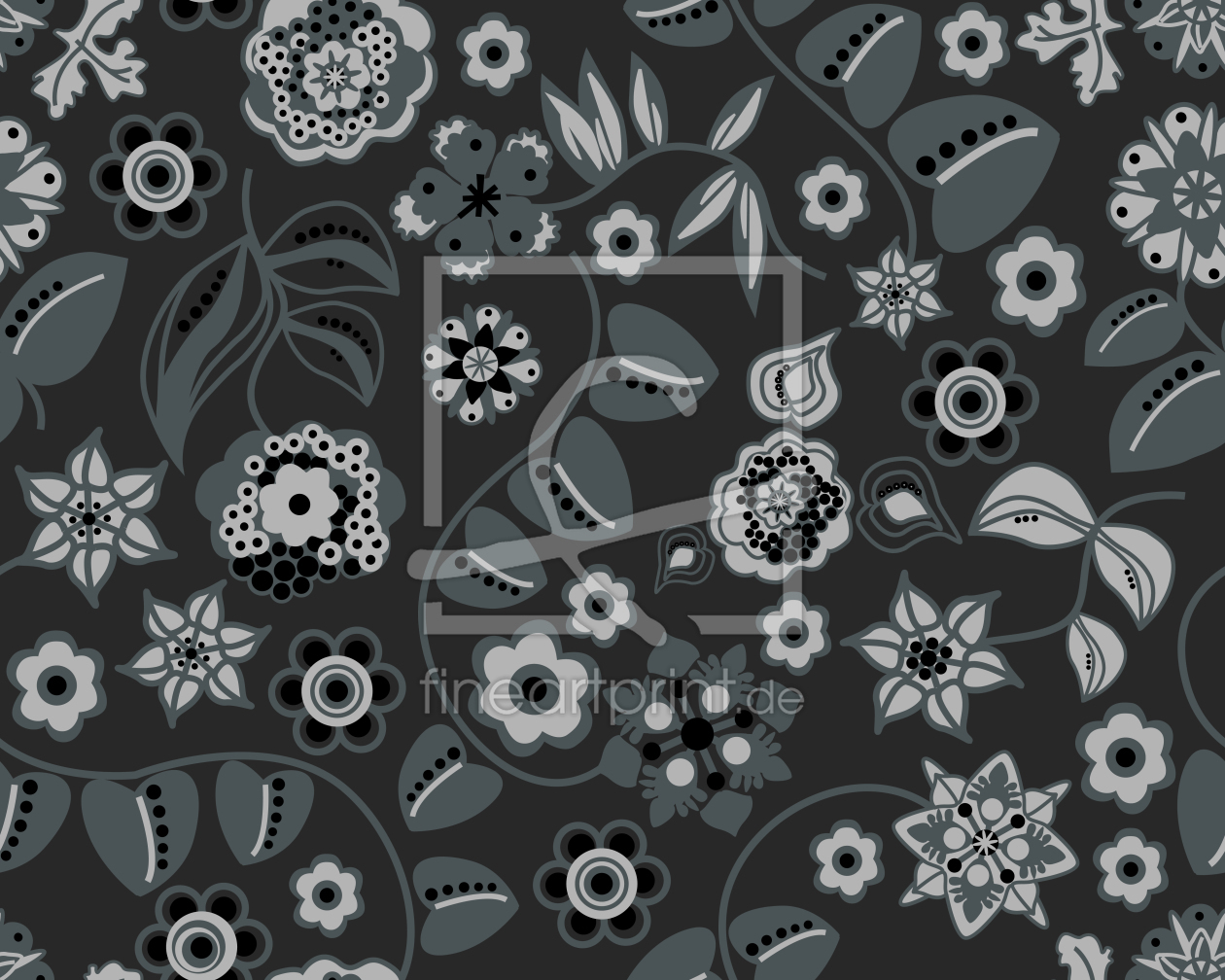 Bild-Nr.: 9000773 Floraler Almrausch Bei Nacht erstellt von patterndesigns-com