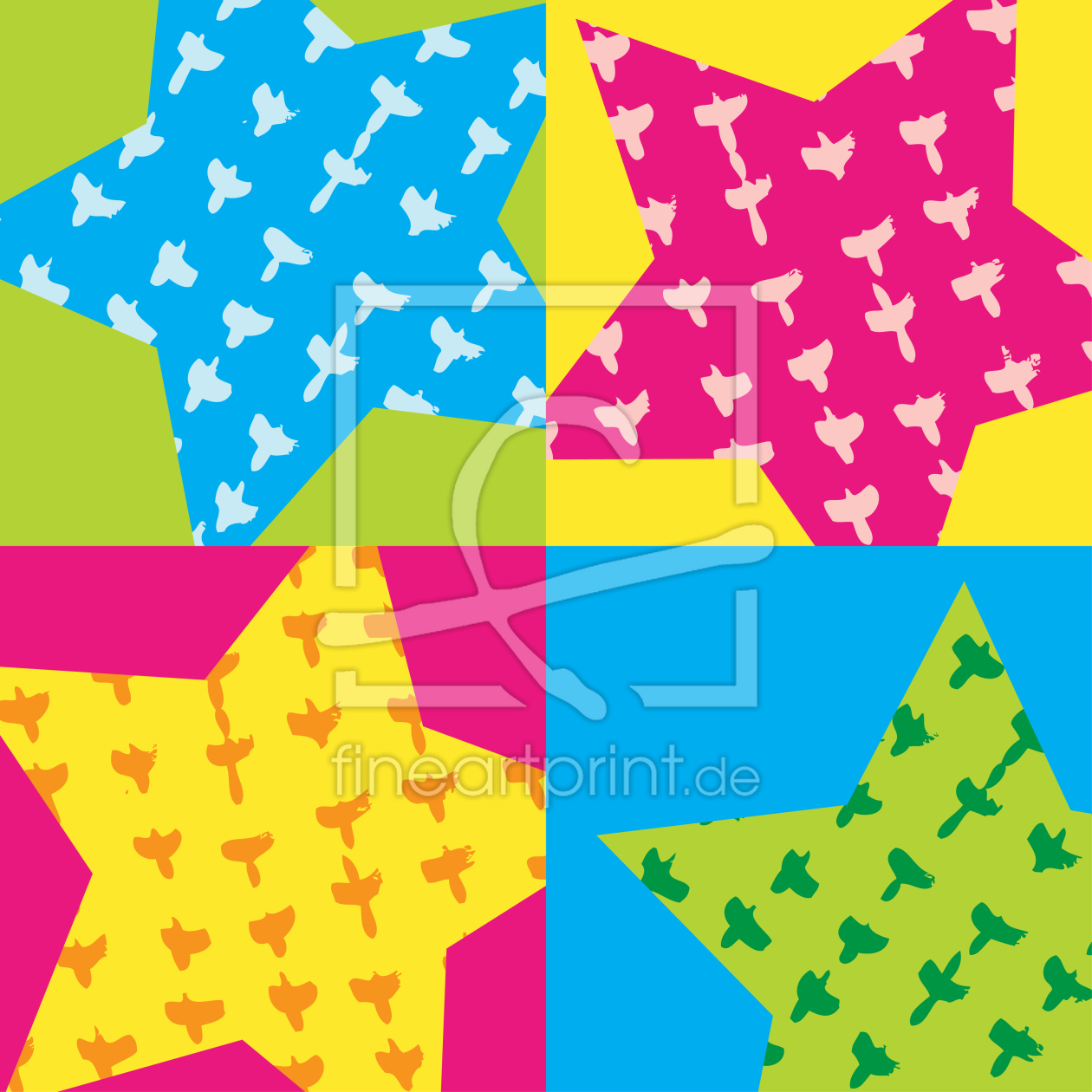 Geburtstags Sterne als Poster drucken lassen 900077...