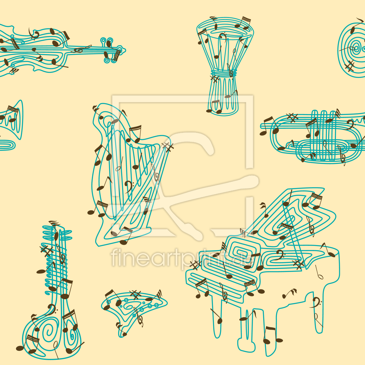 Bild-Nr.: 9000924 Orchester erstellt von patterndesigns-com