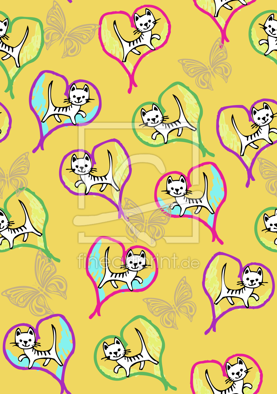 Bild-Nr.: 9000954 Liebeskatzen erstellt von patterndesigns-com