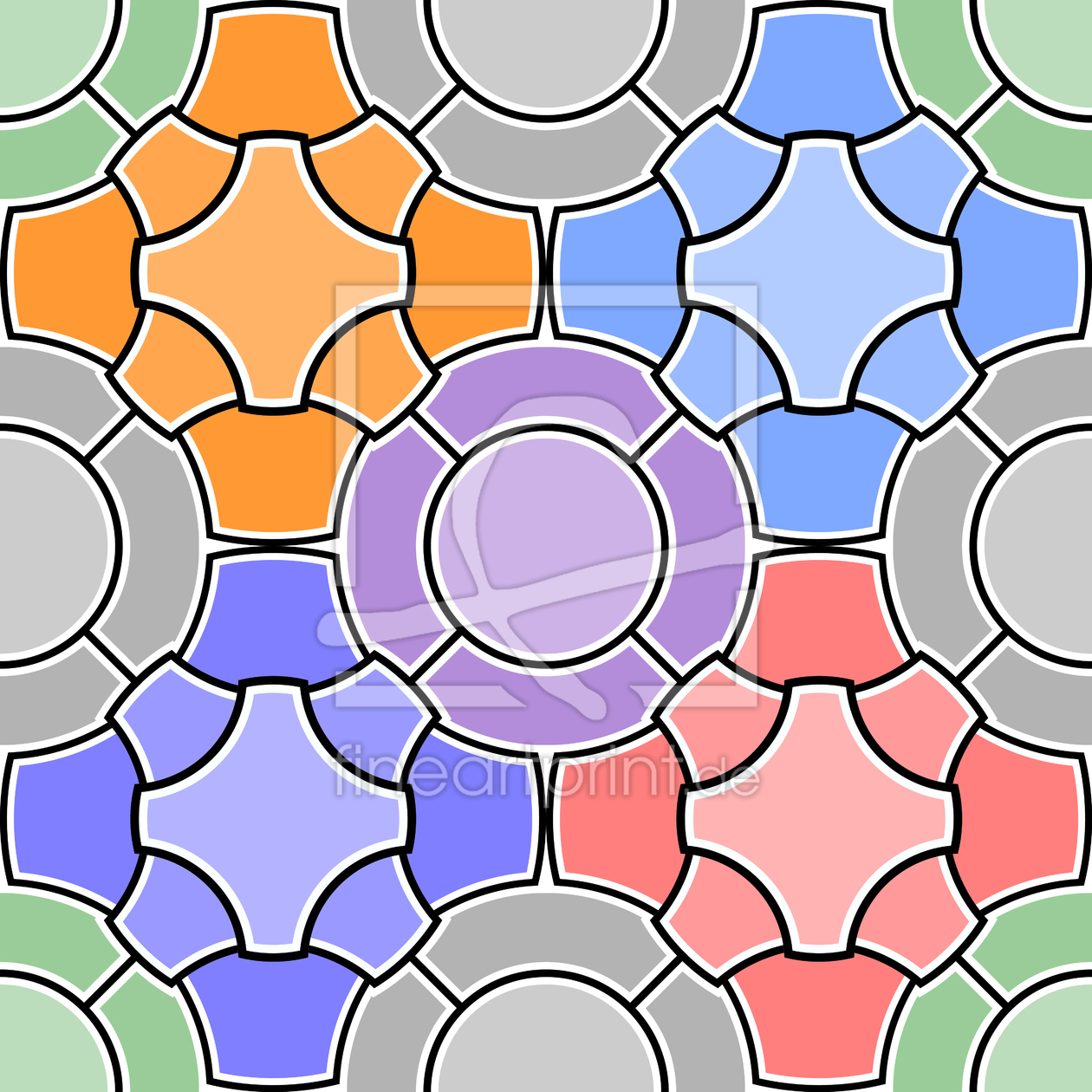 Bild-Nr.: 9001038 Mosaik Floral erstellt von patterndesigns-com