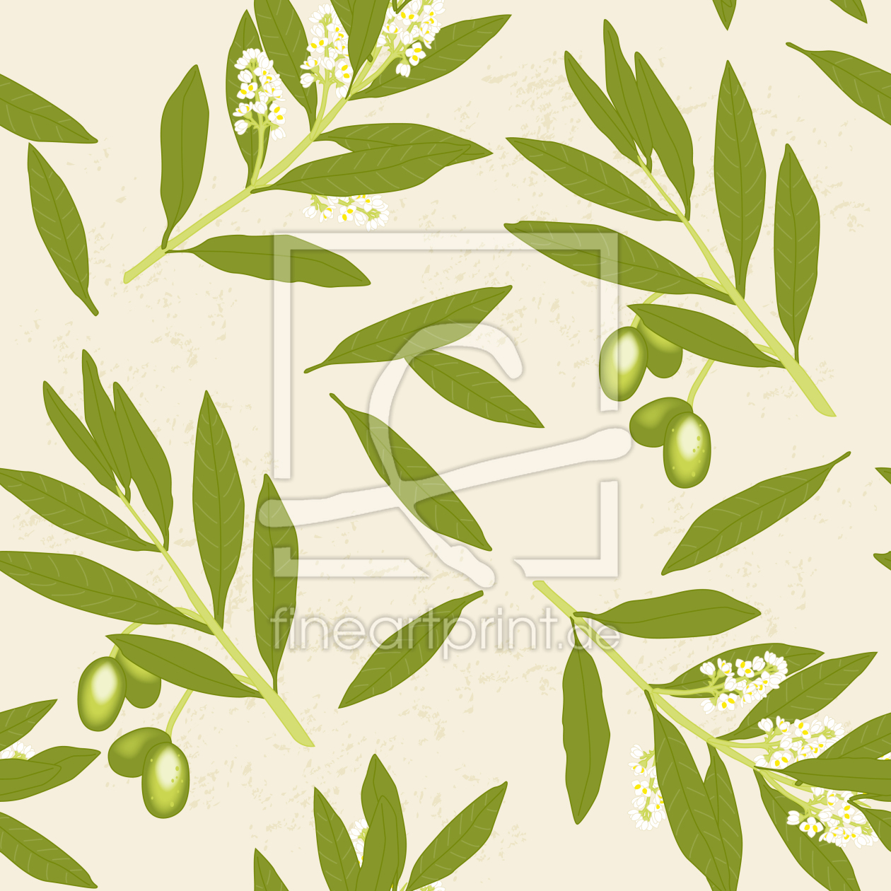 Bild-Nr.: 9001152 Olivenzweige erstellt von patterndesigns-com