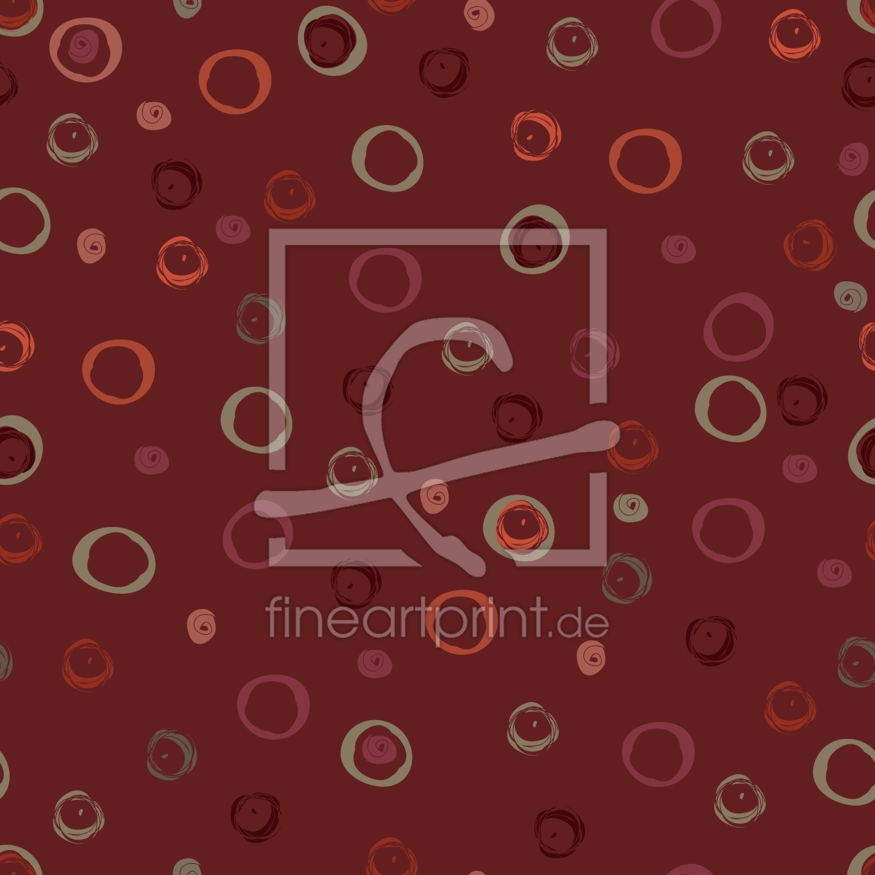 Bild-Nr.: 9001240 Kringel In Rot erstellt von patterndesigns-com