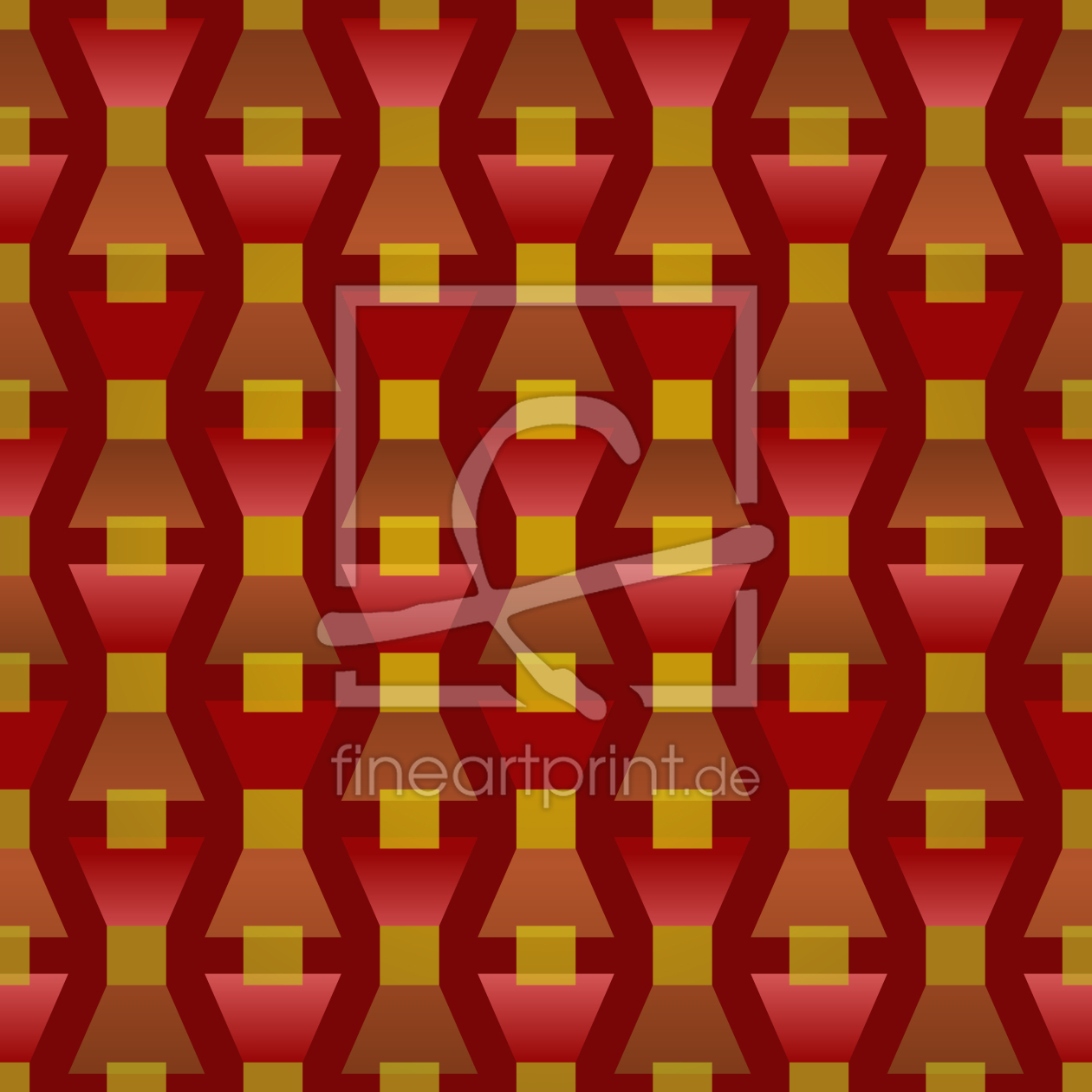 Bild-Nr.: 9001334 Feuerrot Auf Dem Trapez erstellt von patterndesigns-com