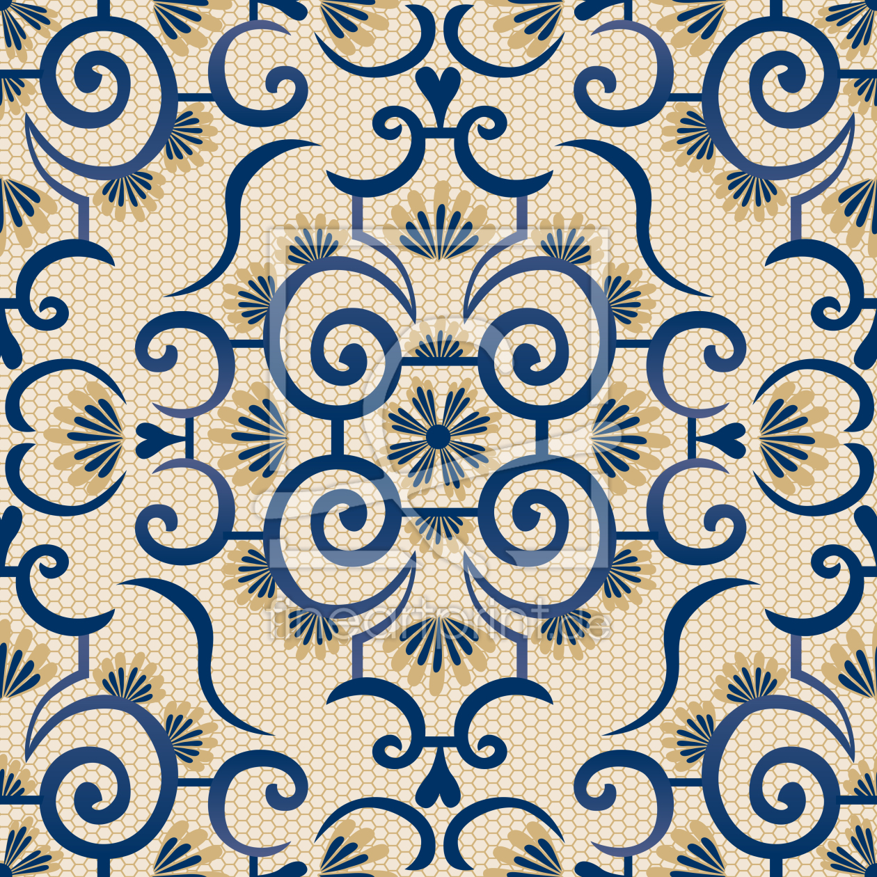 Bild-Nr.: 9001841 Spitzen Idol Beige erstellt von patterndesigns-com