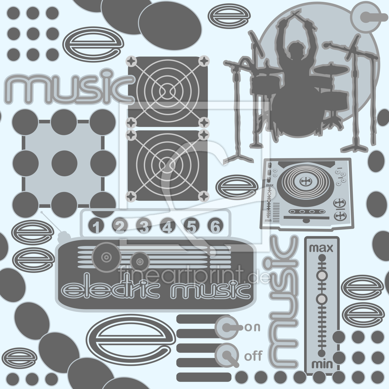 Bild-Nr.: 9002080 Electric Music erstellt von patterndesigns-com