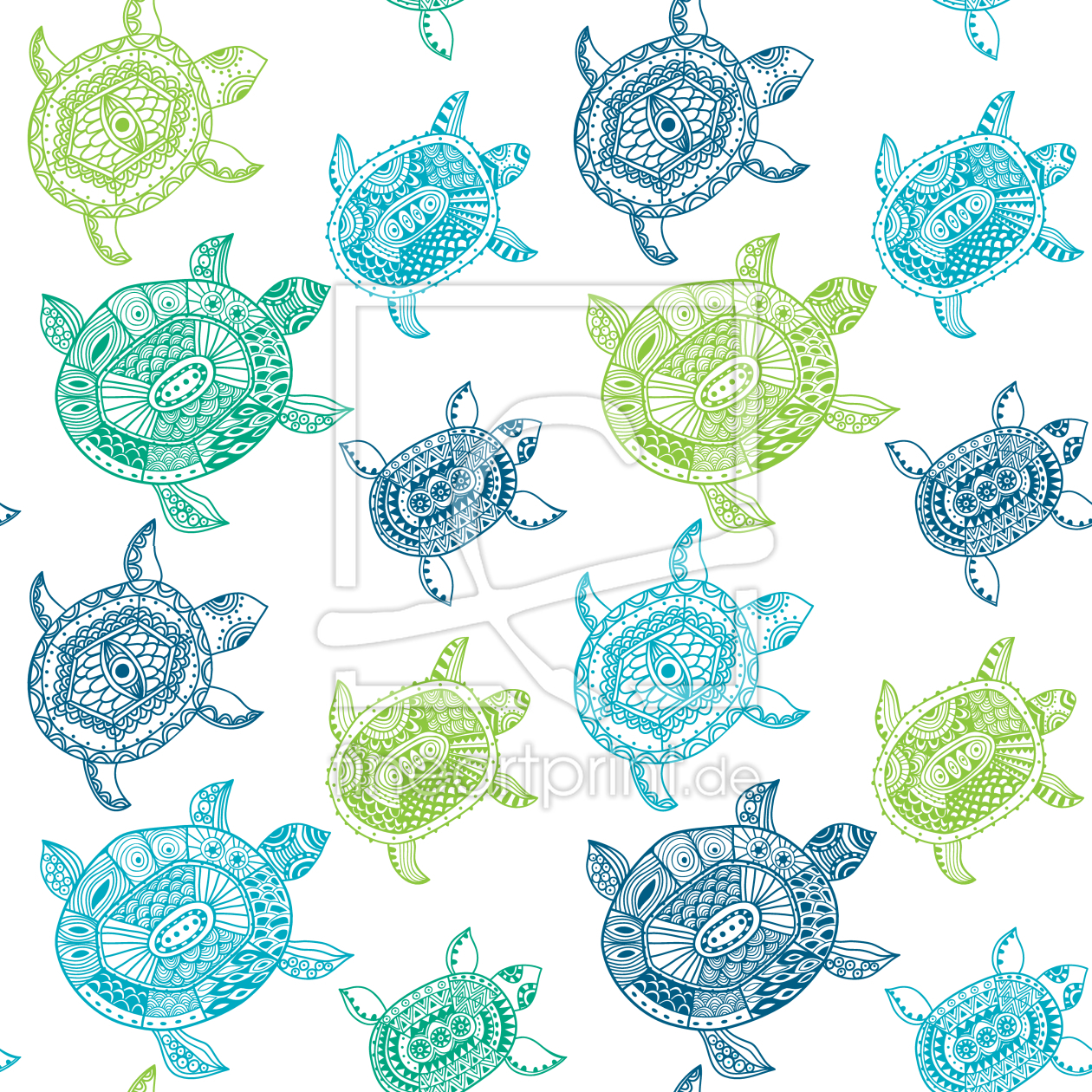 Bild-Nr.: 9002265 Die Fantastische Reise Der Meeresschildkröten erstellt von patterndesigns-com
