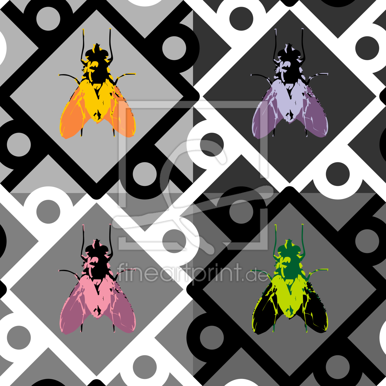 Bild-Nr.: 9002463 Pop Art Fliege erstellt von patterndesigns-com