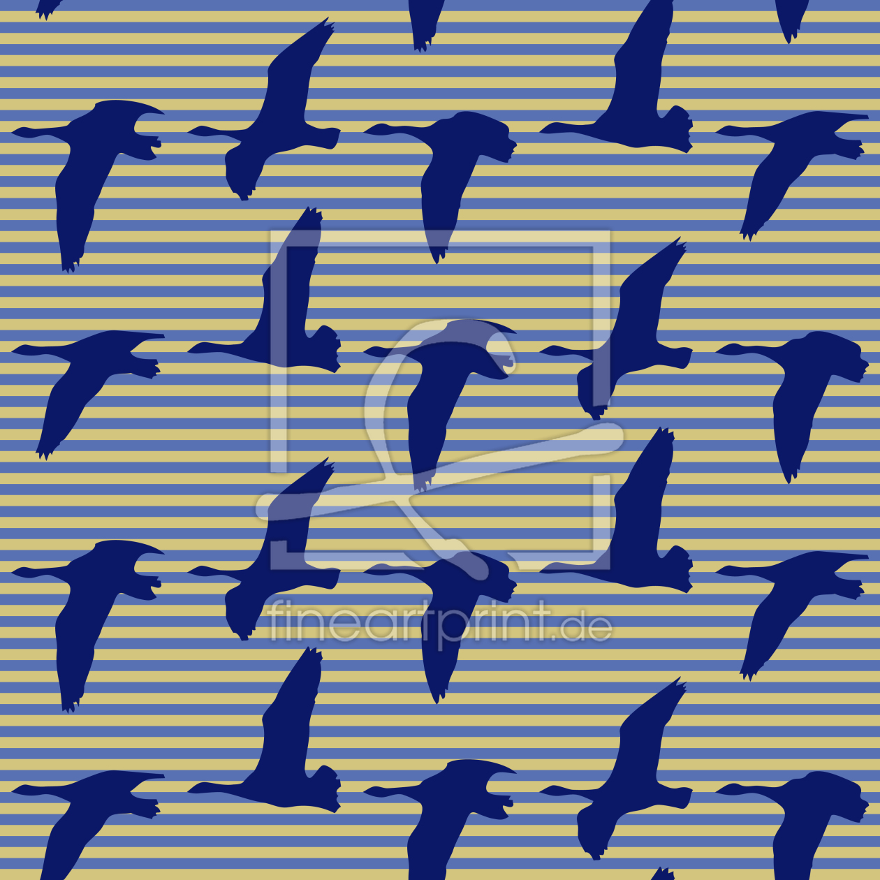 Bild-Nr.: 9002586 Goose Blue erstellt von patterndesigns-com