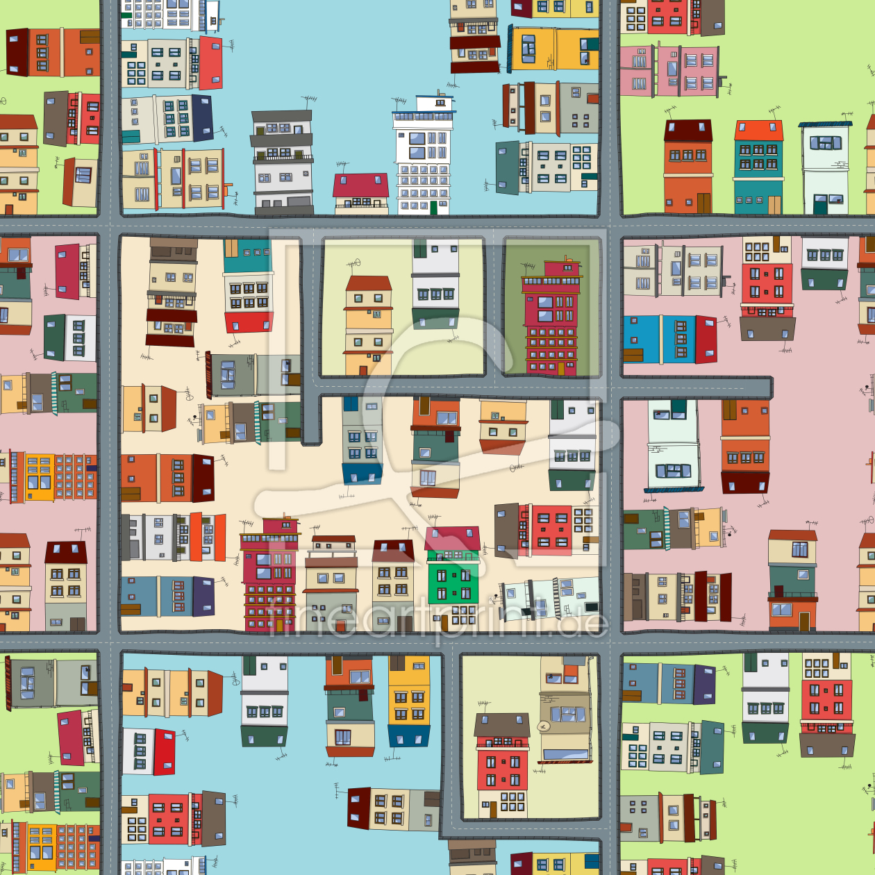 Bild-Nr.: 9003063 Stadtplan erstellt von patterndesigns-com