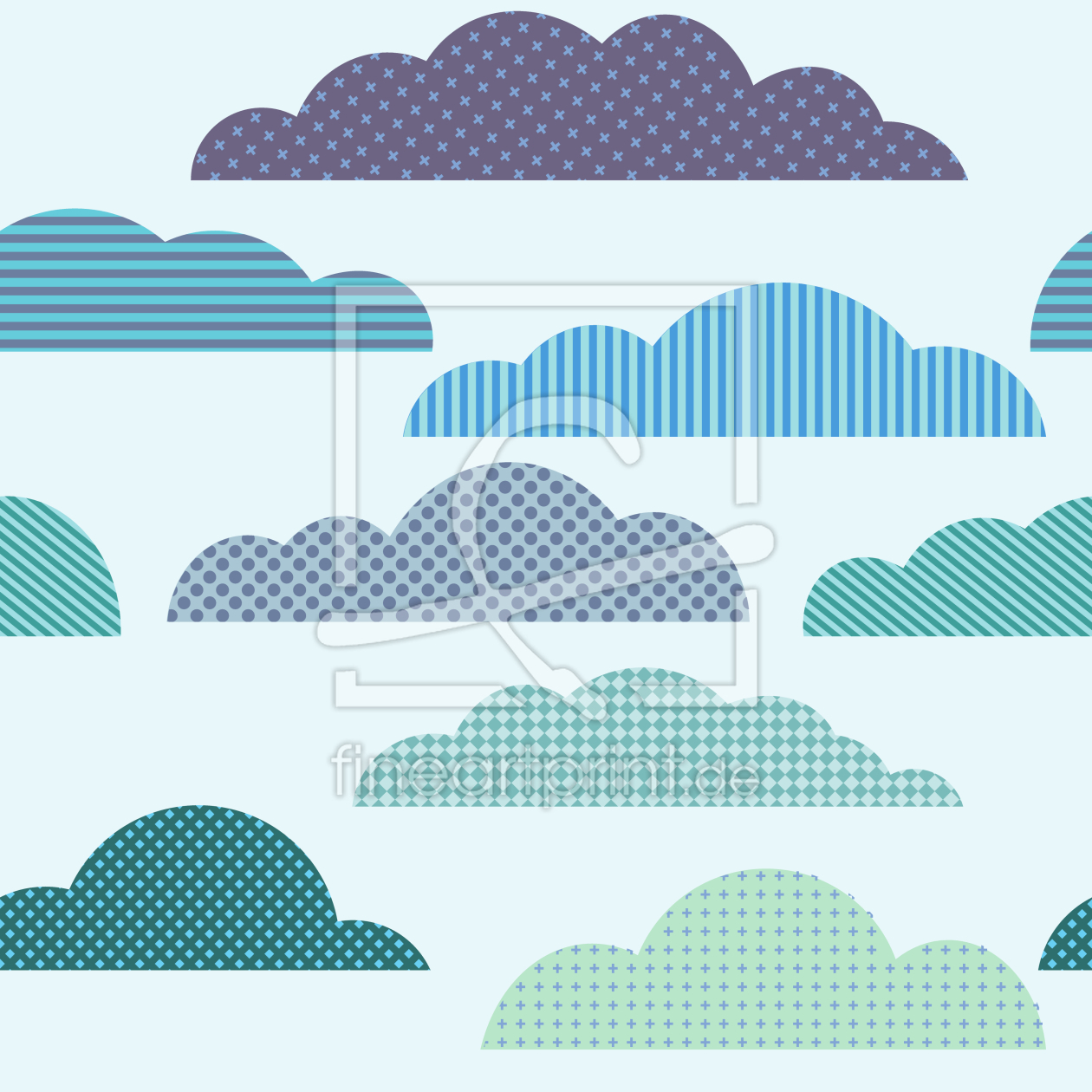 Bild-Nr.: 9003524 Wolken Patchwork erstellt von patterndesigns-com