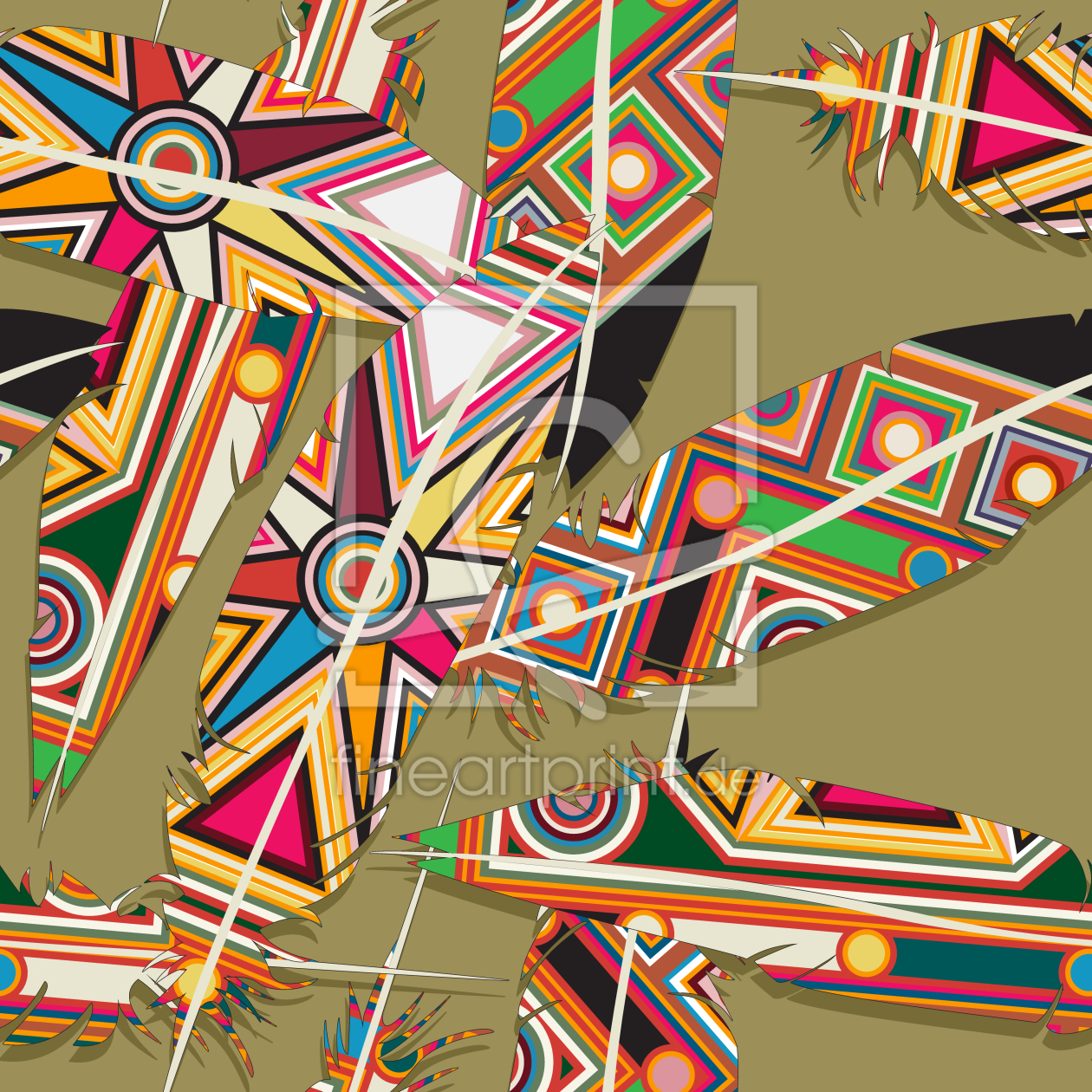 Bild-Nr.: 9004309 Surfboard Federn erstellt von patterndesigns-com