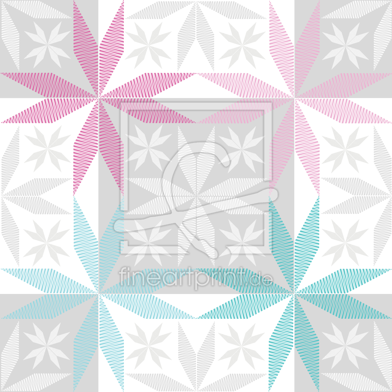 Bild-Nr.: 9004447 Skandinavischer Sternen Frost erstellt von patterndesigns-com