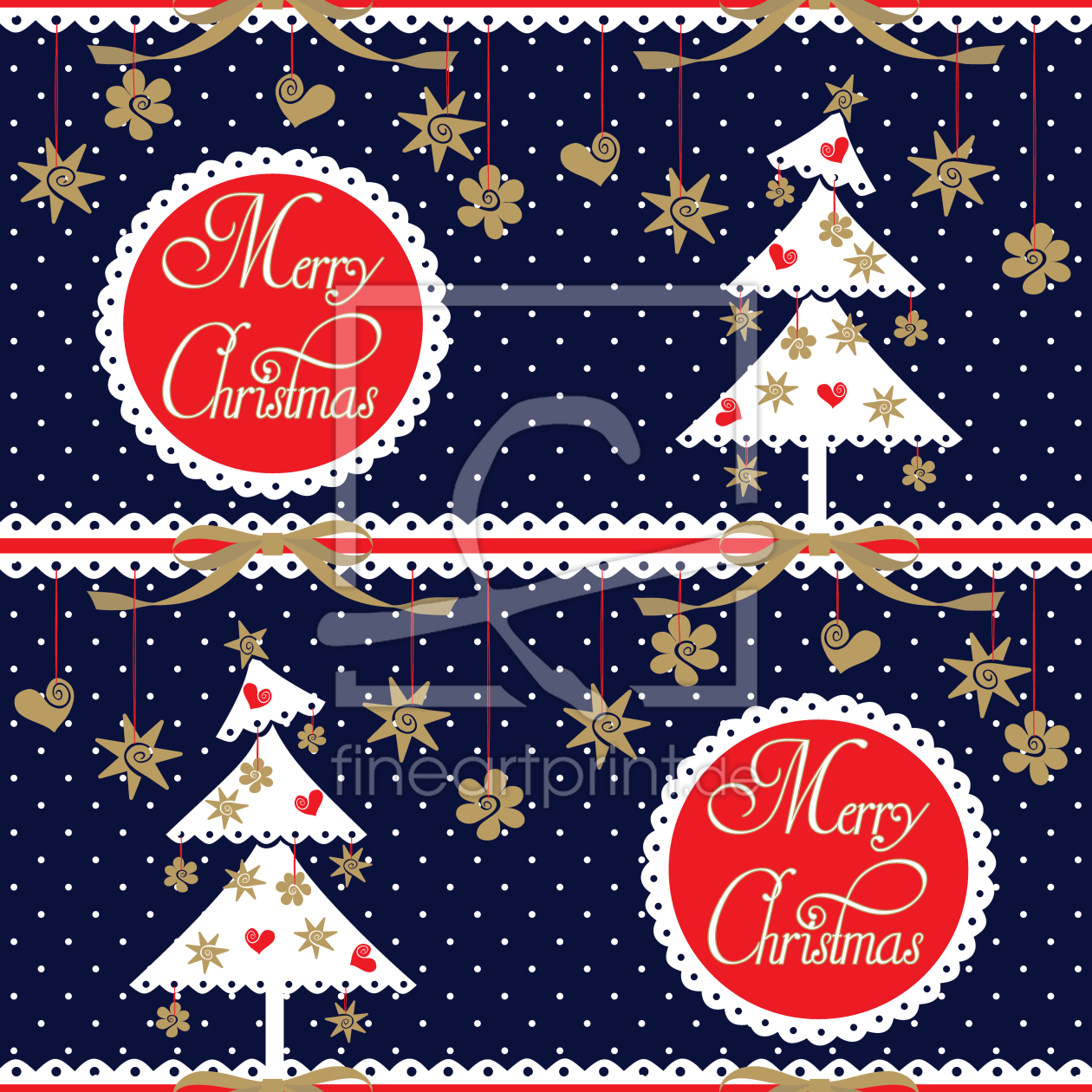 Bild-Nr.: 9004561 Alpine Weihnachten erstellt von patterndesigns-com