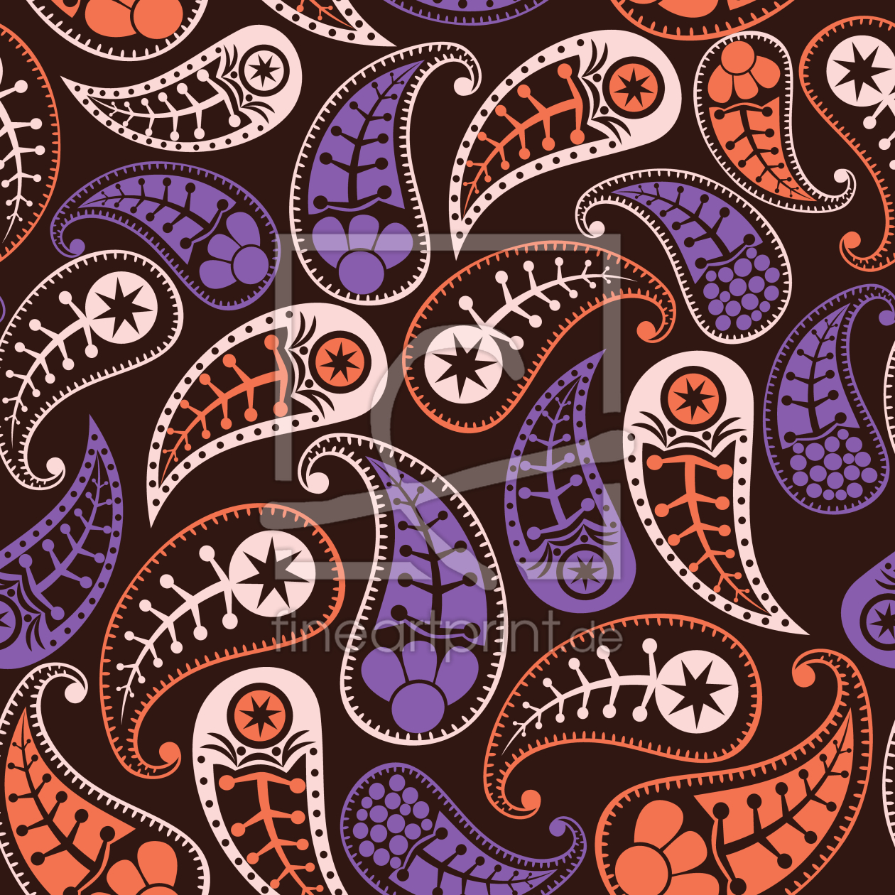 Bild-Nr.: 9004977 Liebliche Herbst Paisleys erstellt von patterndesigns-com