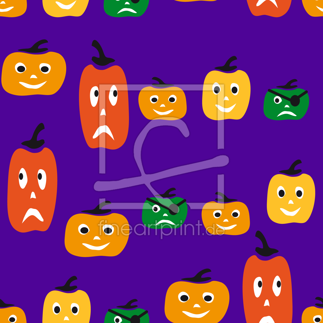 Bild-Nr.: 9004992 Halloween Kürbisköpfe erstellt von patterndesigns-com
