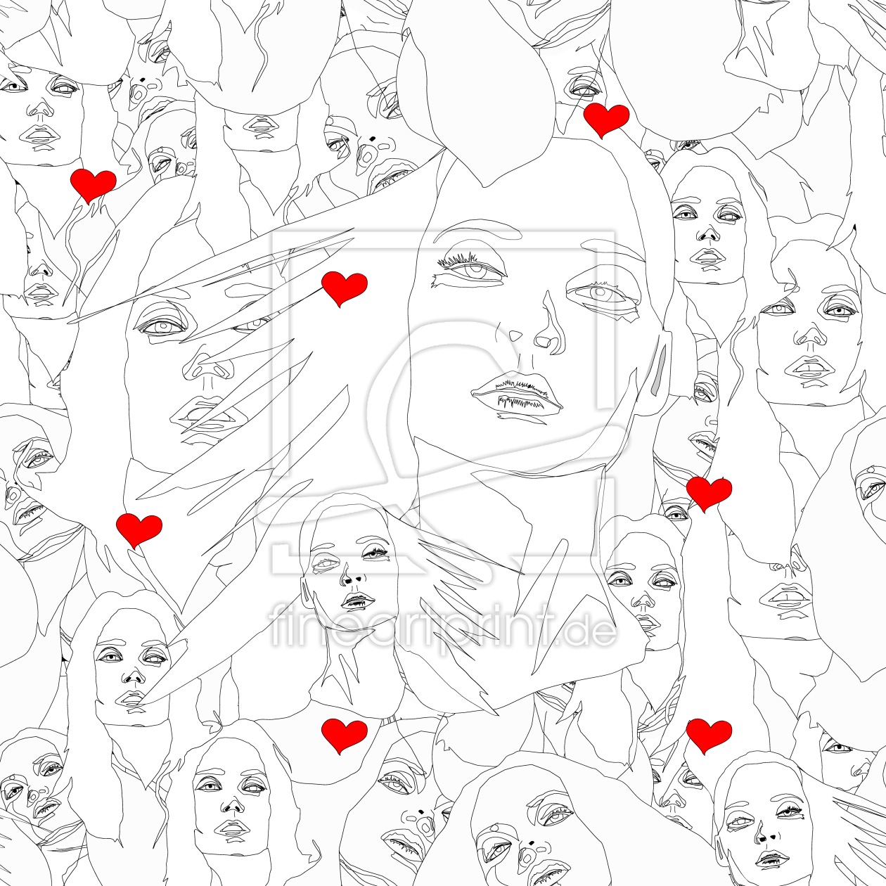 Bild-Nr.: 9005072 Gesicht Der Liebe erstellt von patterndesigns-com