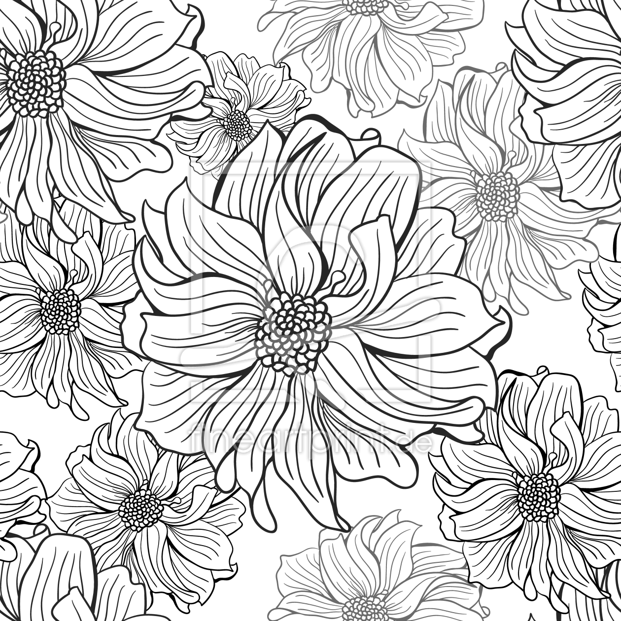 Bild-Nr.: 9005175 Dahlien Erscheinen erstellt von patterndesigns-com