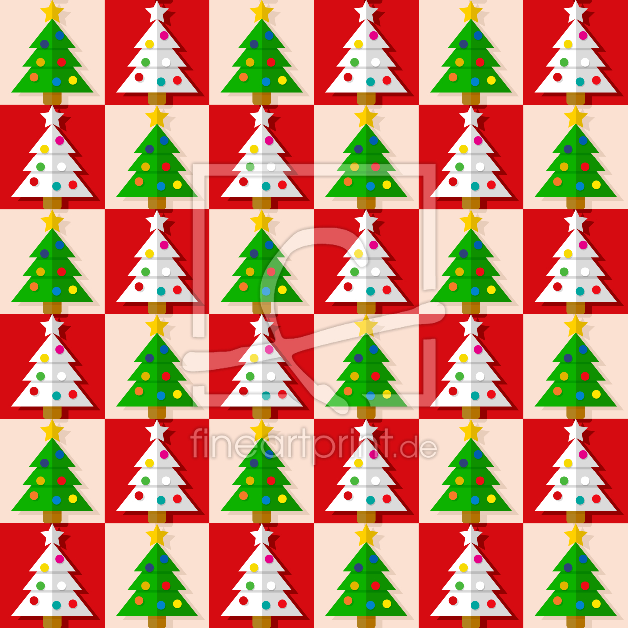 Bild-Nr.: 9005279 Christbaum Schach erstellt von patterndesigns-com