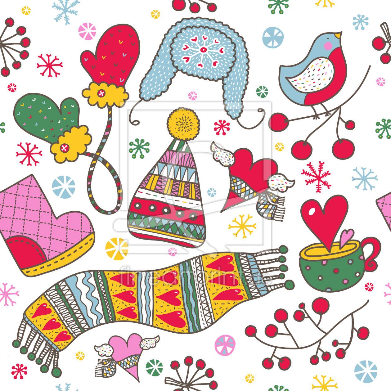 Bild-Nr.: 9005288 Wir Lieben Den Kalten Winter erstellt von patterndesigns-com