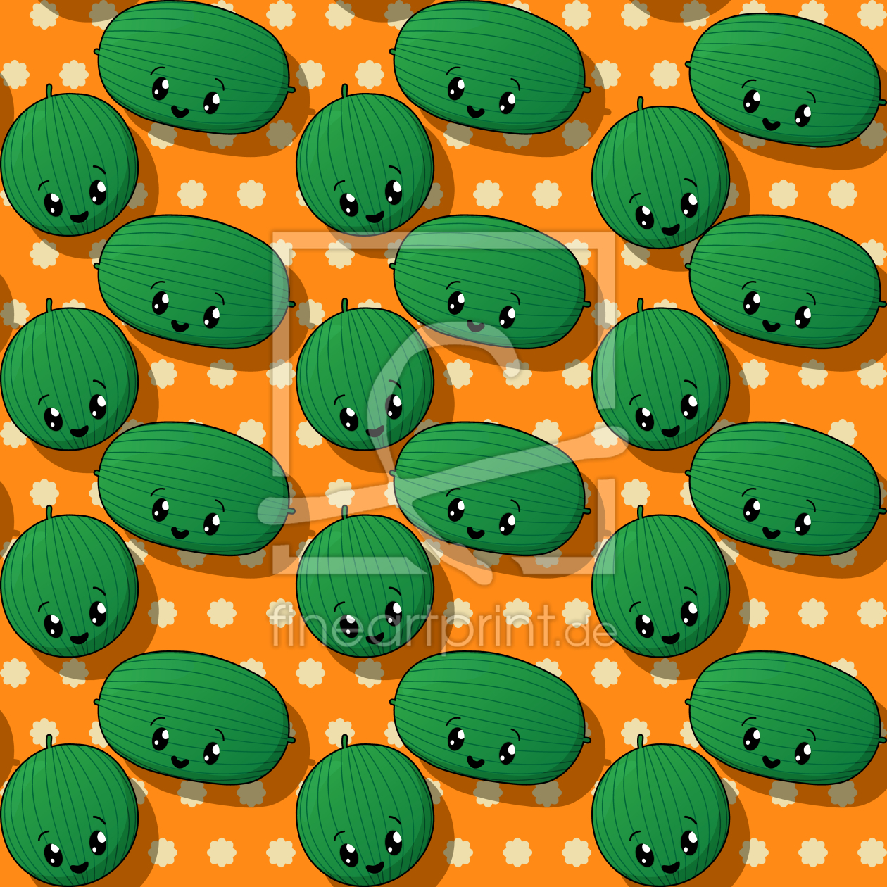 Bild-Nr.: 9005536 Kawaii Wassermelone erstellt von patterndesigns-com