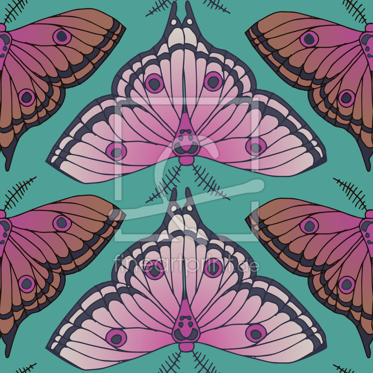 Bild-Nr.: 9005603 Nachtfalter Fantasie erstellt von patterndesigns-com