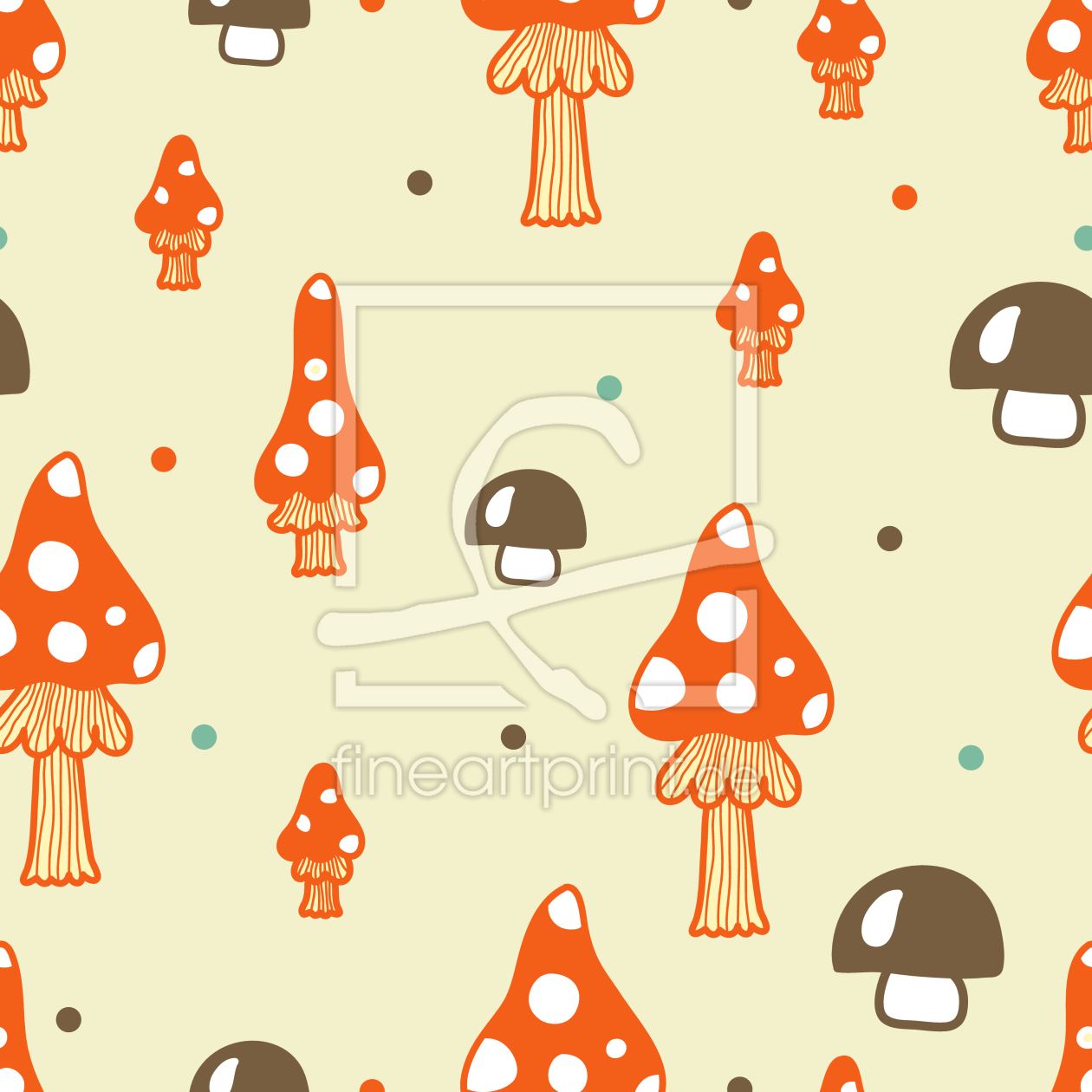 Bild-Nr.: 9005627 Die Pilze Stehen Im Walde erstellt von patterndesigns-com