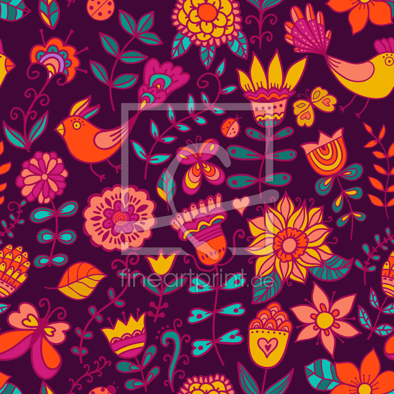 Bild-Nr.: 9005725 Sommernacht Im Vogelparadies erstellt von patterndesigns-com