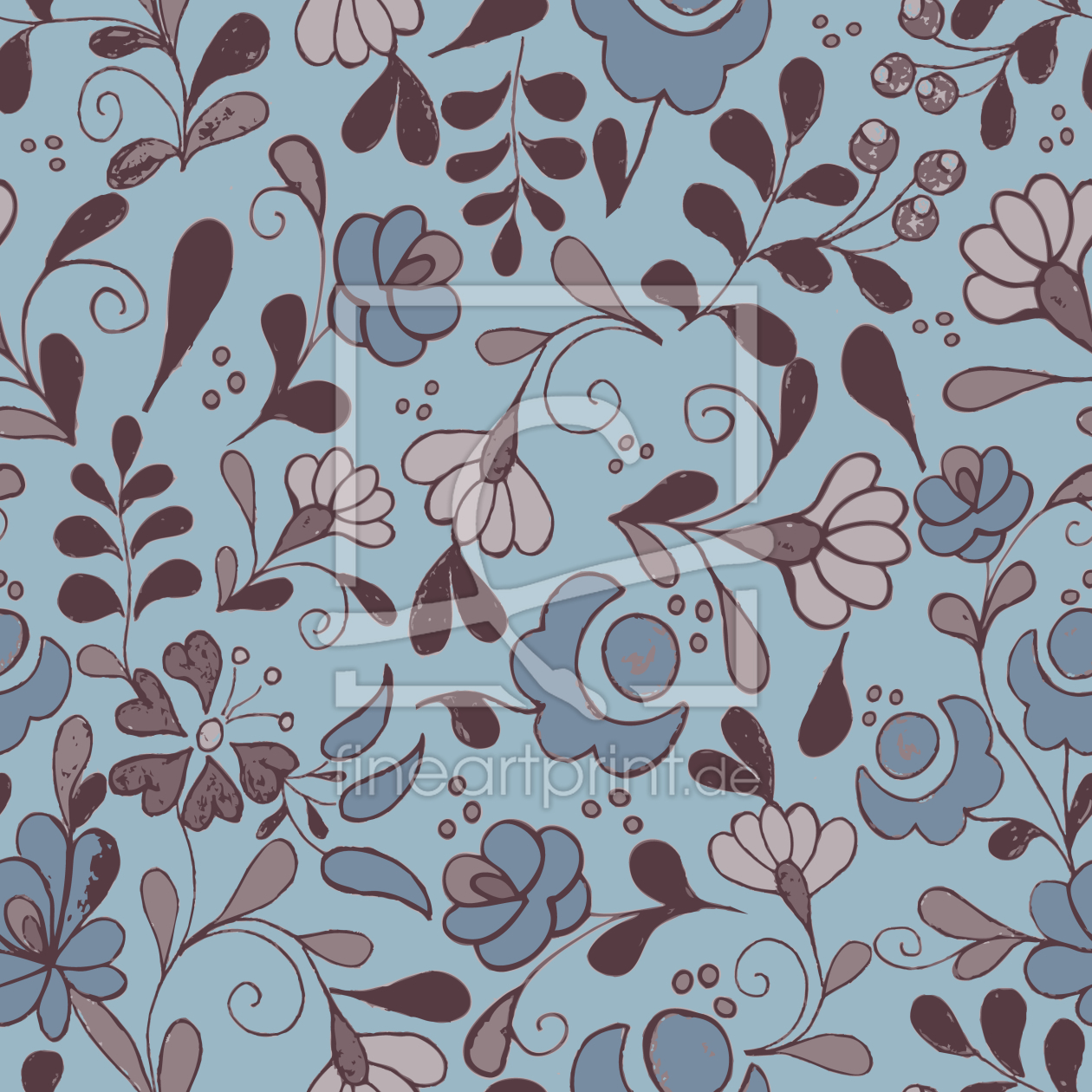 Bild-Nr.: 9005779 Folklore Blumen Nostalgie erstellt von patterndesigns-com