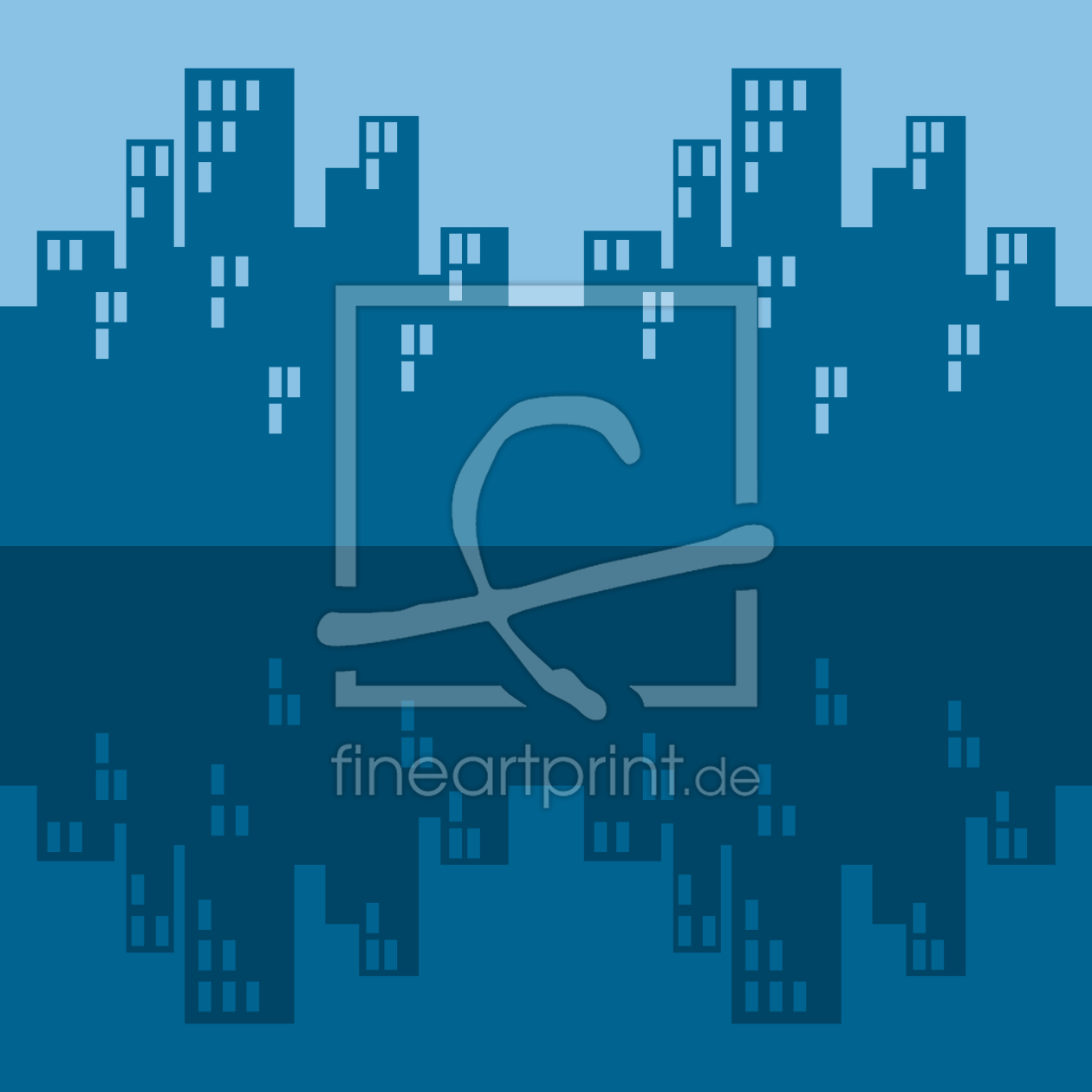 Bild-Nr.: 9005807 Der Skyline Blues erstellt von patterndesigns-com