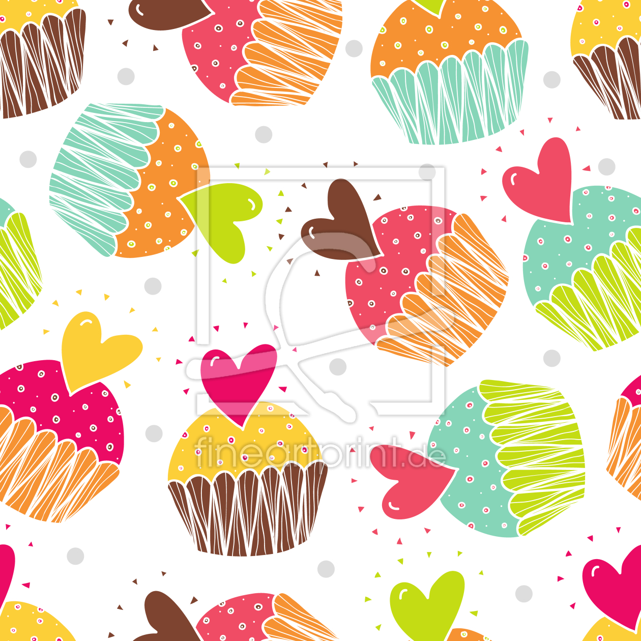 Bild-Nr.: 9005854 Muffins Mit Herz erstellt von patterndesigns-com
