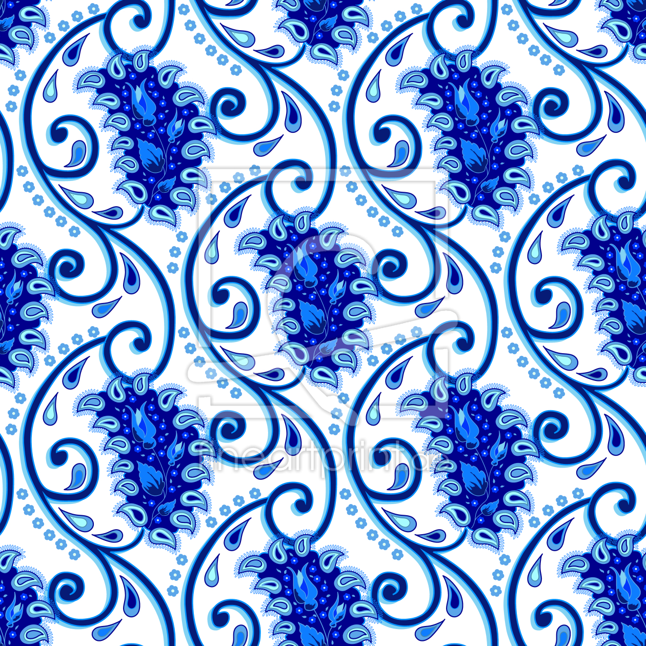 Bild-Nr.: 9005927 Paisley Porzellan erstellt von patterndesigns-com