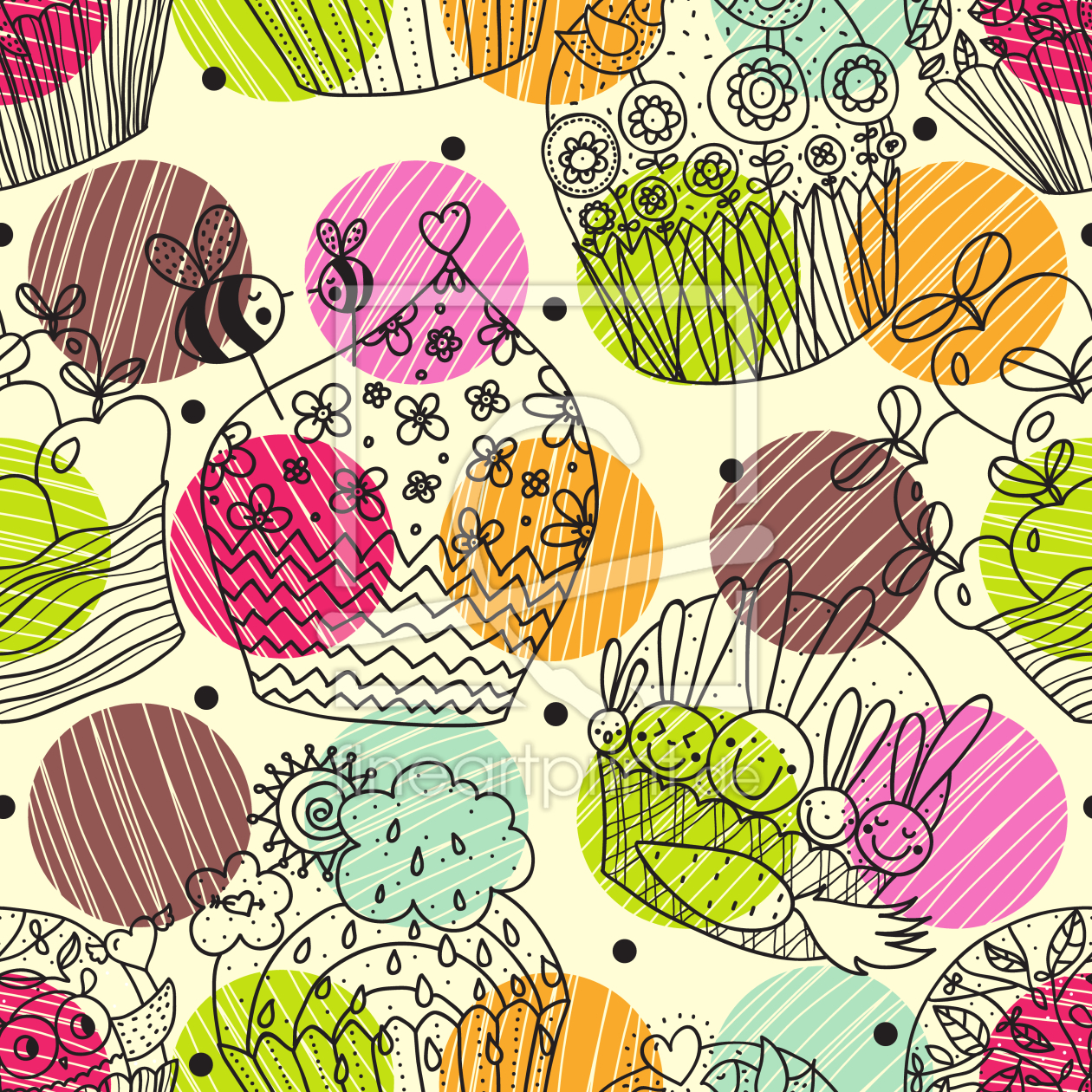 Bild-Nr.: 9005954 Becherkuchen Fantasien erstellt von patterndesigns-com