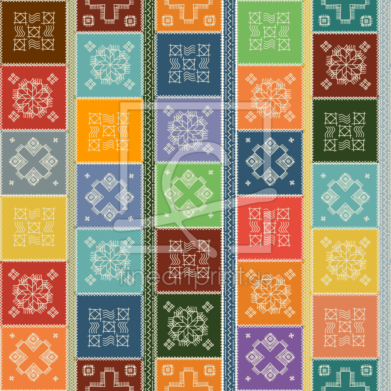 Bild-Nr.: 9006001 Häkeldeckchen Patchwork erstellt von patterndesigns-com