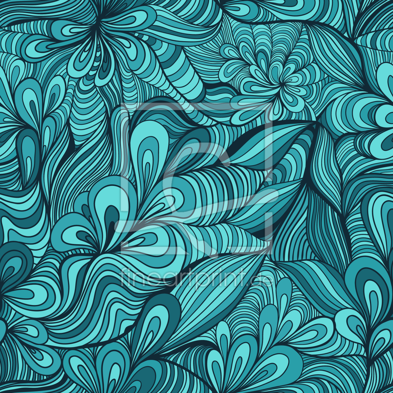 Bild-Nr.: 9006055 Fantasie Blumen Unter Wasser erstellt von patterndesigns-com
