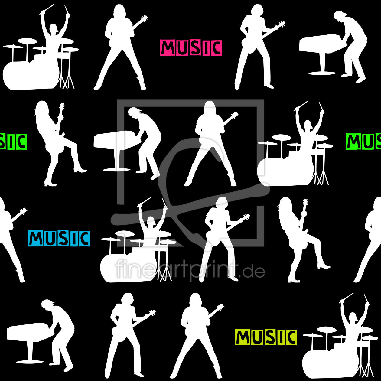Bild-Nr.: 9006079 Rock Musik erstellt von patterndesigns-com