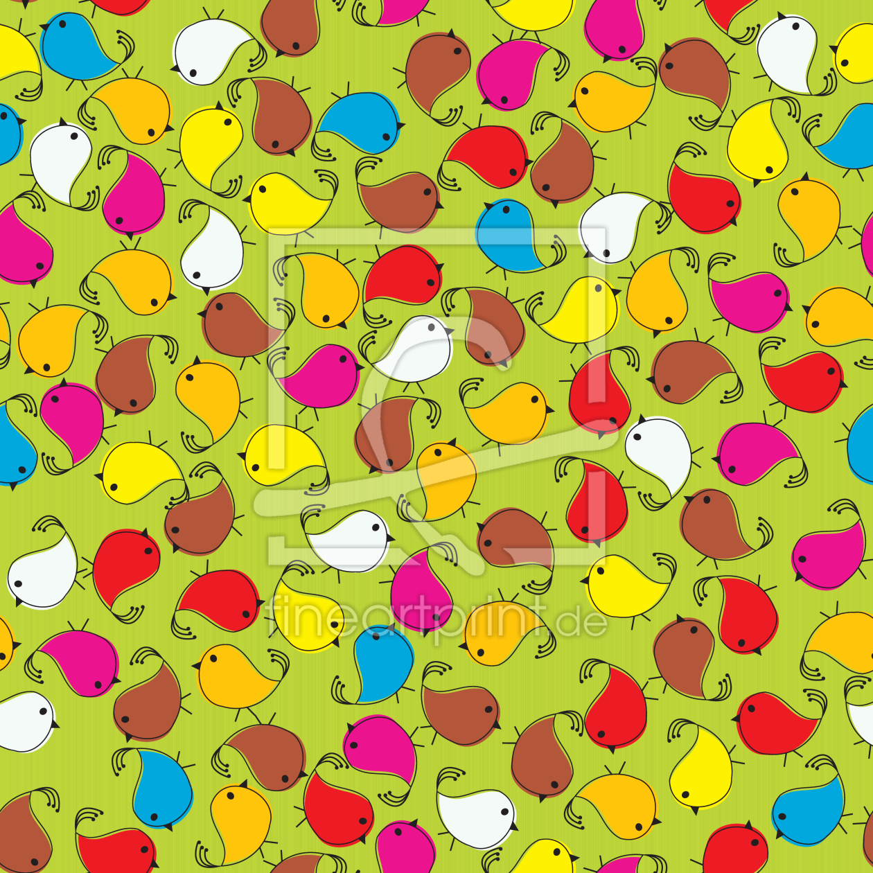 Bild-Nr.: 9006101 Zwitscher Vögel erstellt von patterndesigns-com